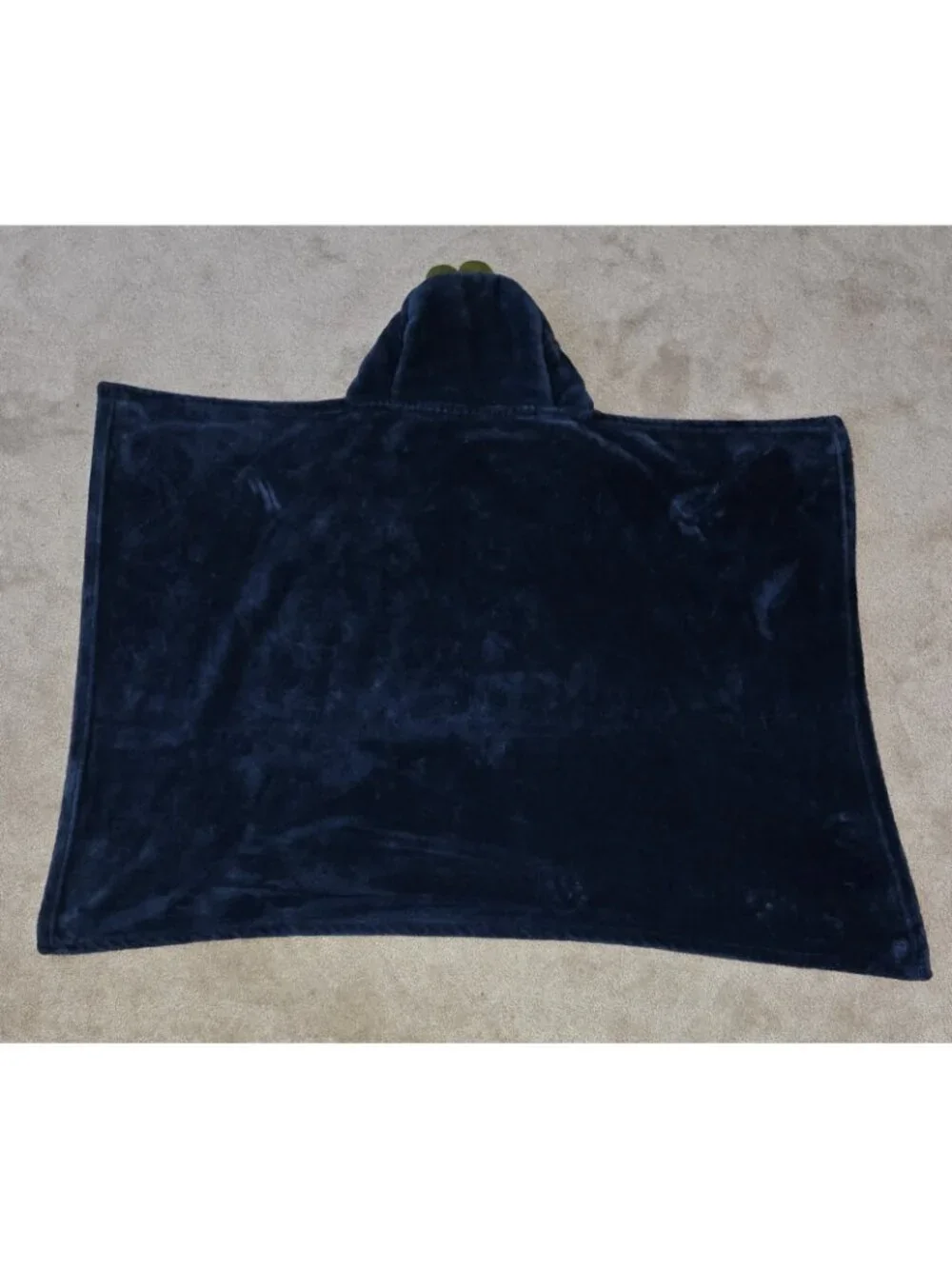 HB Hudson Baby Alligator Blue Hooded Blanket Soft Fleece 28x40 Youth Crocodile